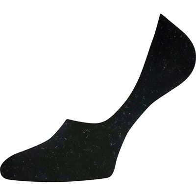 VIRGIT extra low bamboo socks with lurex BLACK (2 pairs)