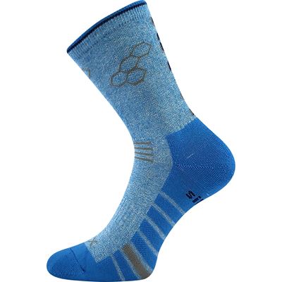 VIRGO sports socks with silver ions LIGHT BLUE MELANGE