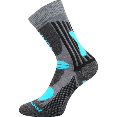 VISION children's thermo socks made of merino wool with silver LIGHT GREY