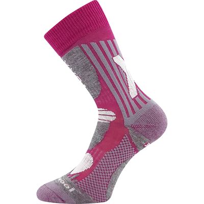 VISION children's thermo socks made of merino wool with silver FUXIA