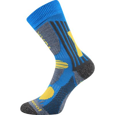 VISION children's thermo socks made of merino wool with silver BLUE