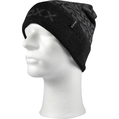 Men's knitted VIVA cap with turn-up ANTHRACITE