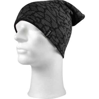 Men's knitted VIVA cap with turn-up ANTHRACITE