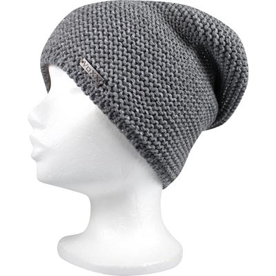 VIVARO women's knitted hat with lurex GREY-SILVER