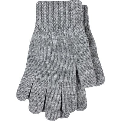VIVARO women's knitted gloves with lurex GREY-SILVER