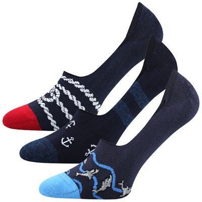 Extra low socks VORTY mix NAVY (3 pairs)