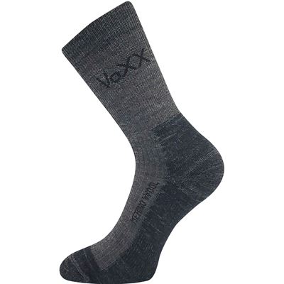 VOYAGE winter woollen socks with silver DARK GREY