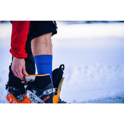 VOYAGE winter wool socks with silver BLUE