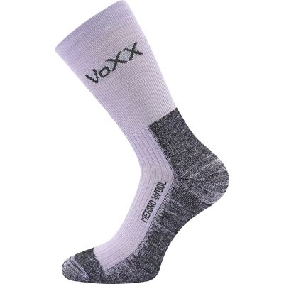 VOYAGE winter wool socks with silver LIGHT PURPLE