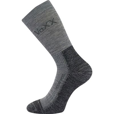 VOYAGE winter wool socks with silver LIGHT GREY