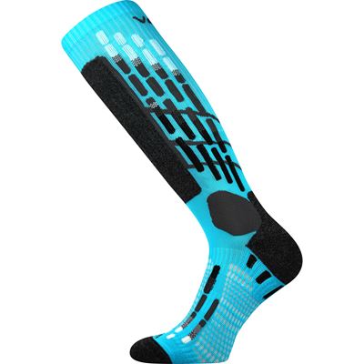 VXPRES compression knee socks with silver ions NEON TURQUOISE