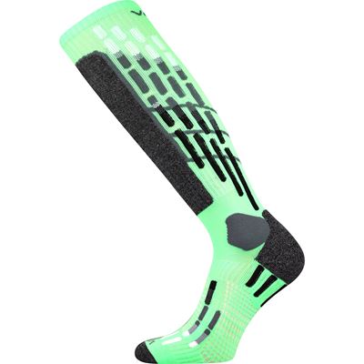 VXPRES compression knee socks with silver ions NEON GREEN