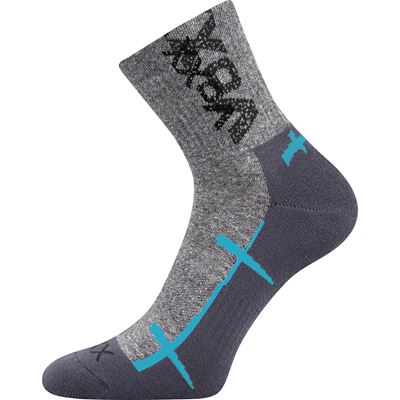 WALLI sports socks with silver ions LIGHT GREY