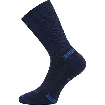 Double-layer socks with soft cuffs WANAK made of merino wool DARK BLUE
