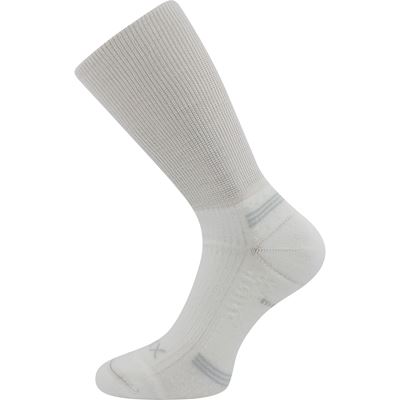 Double-layer socks with soft cuff WANAK made of merino wool WHITE