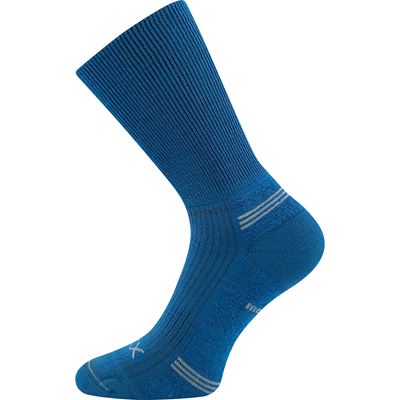 WANAK double-layer socks with soft cuffs, made from merino wool, PETROLEUM