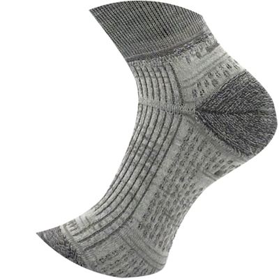 Double-layer knee socks with soft cuffs WANAK made of merino wool LIGHT GREY