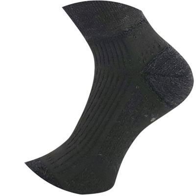 Double-layer knee socks with soft cuff WANAK made of merino wool DARK GREY