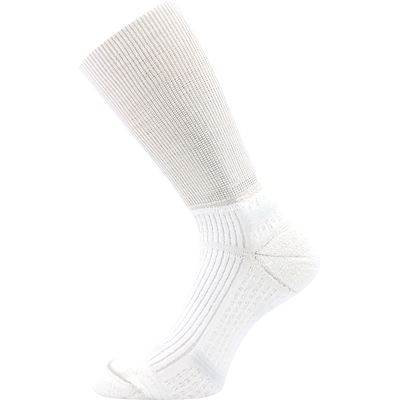 Double-layer socks with soft cuff WANAK made of merino wool WHITE