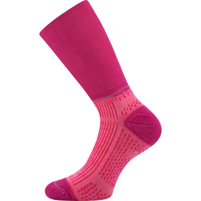 WANAK double-layer socks with soft cuffs, made from FUXIA merino wool