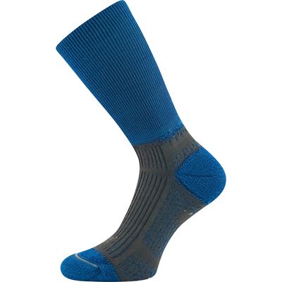 WANAK double-layer socks with soft cuffs, made from merino wool, PETROLEUM