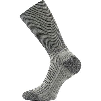 WANAK double-layer socks with soft cuffs, made from merino wool, LIGHT GREY