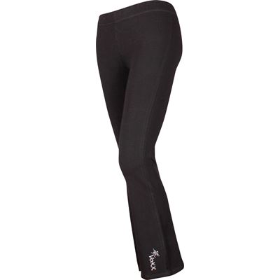Women's WARP cotton tracksuit bottoms BLACK