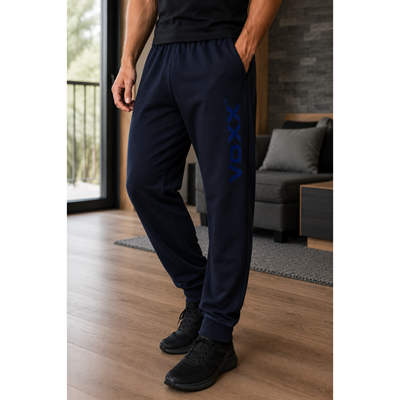 Men's WARP cotton sweatpants, DARK BLUE