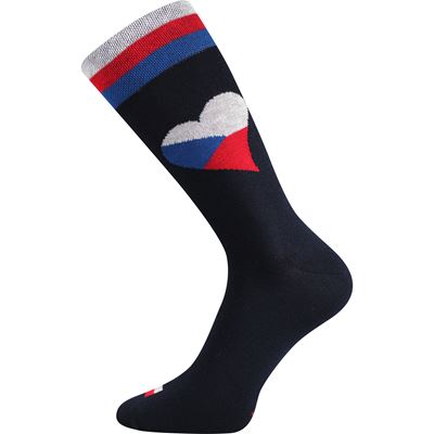 Men's funny socks DEPATE with images of the Czech flag