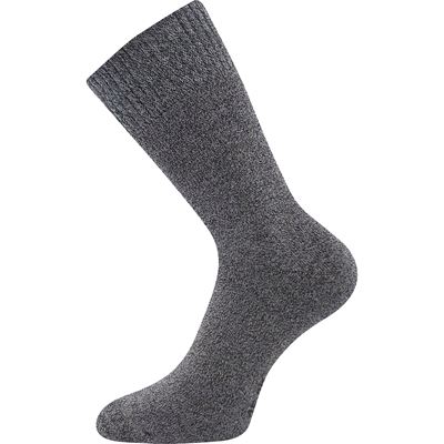 Thick WOLIS socks, mottled DARK GREY