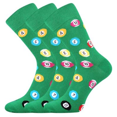 Men's funny WOODOO socks with BILLIARDS images