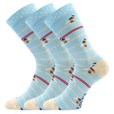 Women's funny WOODOO socks with BIRDS pictures