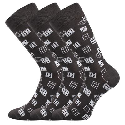 Men's funny WOODOO socks with DICE images