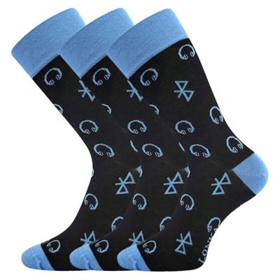 Men's funny WOODOO socks with BLUETOOTH images