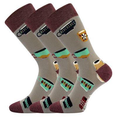 Men's funny WOODOO socks with pictures of MUG