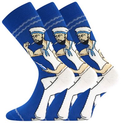Men's funny WOODOO socks with SAILOR pictures