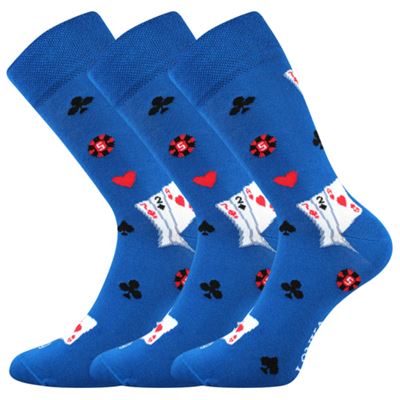 Men's funny WOODOO socks with JOKER CARD images