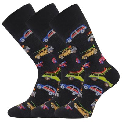 Men's funny WOODOO socks with CARS pictures