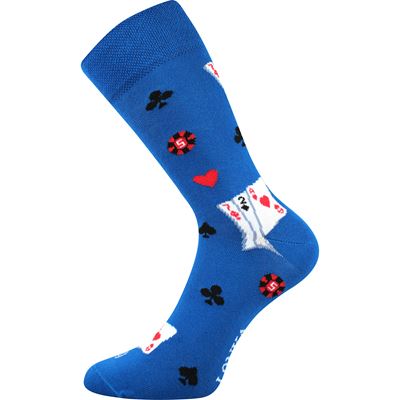 Men's funny WOODOO socks with JOKER CARD images