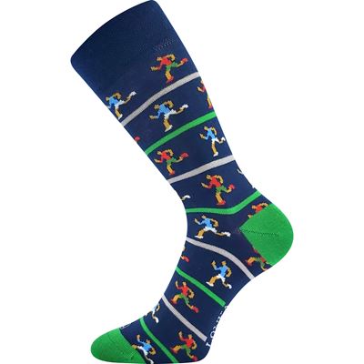 Men's funny WOODOO socks with RUNNERS pictures