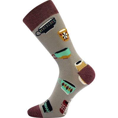 Men's funny WOODOO socks with pictures of MUG