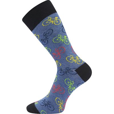 Men's funny WOODOO socks with BIKE pictures