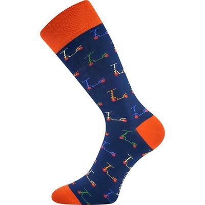 Men's funny WOODOO socks with SCOOTER pictures