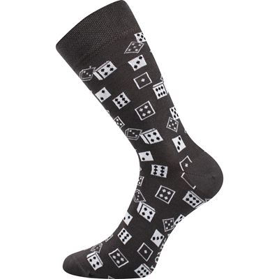 Men's funny WOODOO socks with DICE images