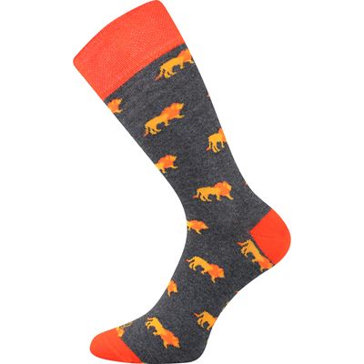 Men's funny WOODOO socks with LVŮ pictures