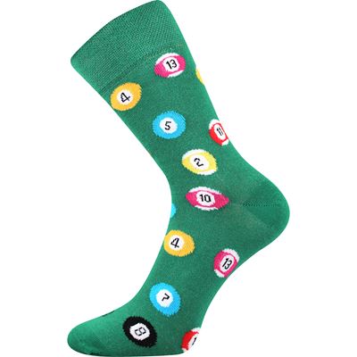 Men's funny WOODOO socks with BILLIARDS images