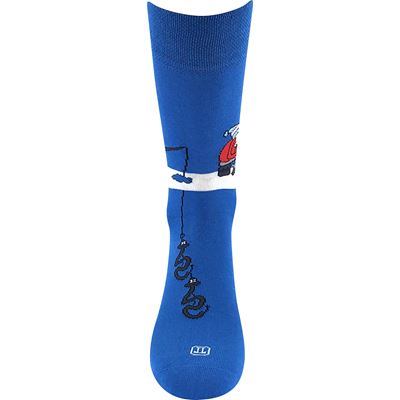 Men's funny WOODOO socks with FISHING images