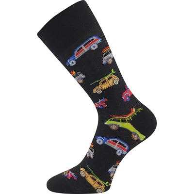 Men's funny WOODOO socks with CARS pictures