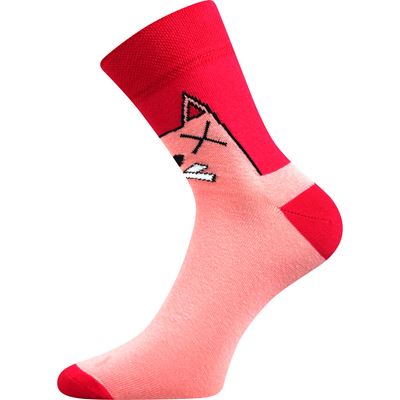 Women's summer socks XANTIPA 67 with cats MIX (3 pairs)