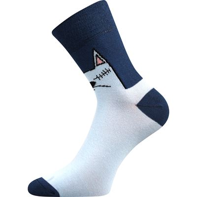 Women's summer socks XANTIPA 67 with cats MIX (3 pairs)